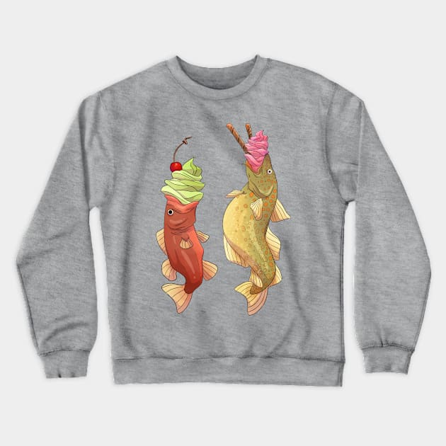 Taiyaki fish Crewneck Sweatshirt by Victoria Hamre